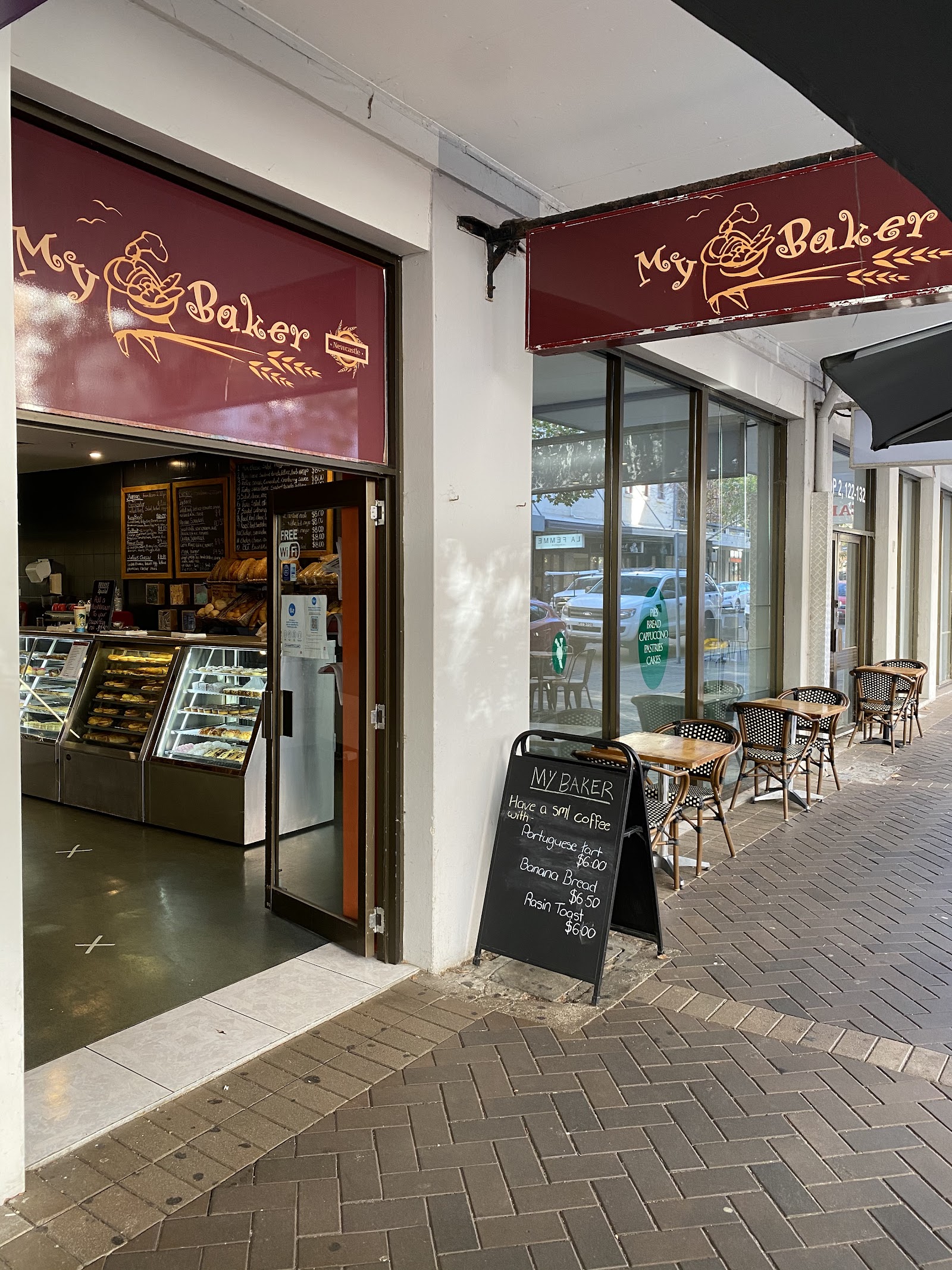 Fresh baked goods at My Baker, Hunter St Newcastle